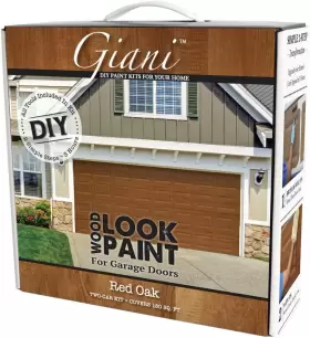 Giani 696574013494 Wood Look Paint Kit For Garage Doors Red Oak