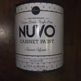 Giani 891056001581 Nuvo Cabinet Paint Titanium Infusion Quart Ultra White