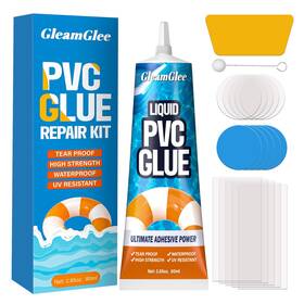 Gleamglee Gg505 Inflatable Repair Patch Kit With 80ml Glue Waterproof Vinyl And Pvc Air Clear