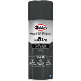 Glidden 00474769 Master Finish 12 Oz. Gloss Black Interior/exterior All Surface Spray