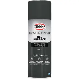 00474769 Glidden Master Finish 12 Oz. Gloss Black Interior/exterior All Surface Spray