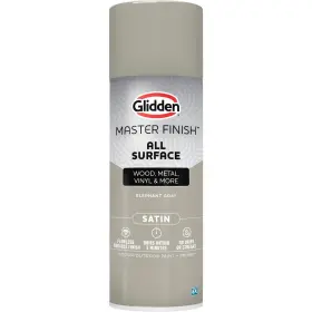 00474771 Glidden Master Finish 12 Oz. Satin Elephant Gray Interior/exterior All Surface Spray