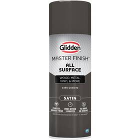 Glidden 00474775 Satin Dark Granite All Surface Spray Paint And Primer - 12 Oz. Can