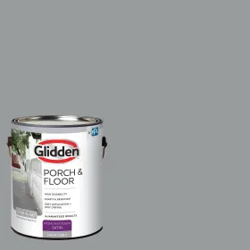 Glidden 022367010744 Grab-n-go Porch And Floor Interior/exterior Paint 1 Gallon Satin Light Gra