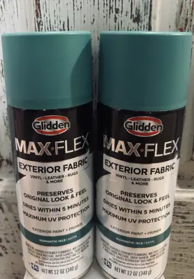 Glidden 056198964105 Max Flex Romanic Isle Exterior Fabric Paint 12 Oz 2 New