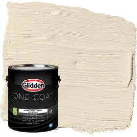 Glidden 191894748137 Interior Paint Primer White/heavy Cream One Coat Flat 1 Gallon