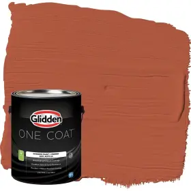 Glidden 191894752127 Interior Paint Primer Red/glowing Firelight Coat Flat 1-gallon