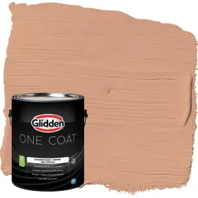 Glidden 191894840978 Interior Paint Primer Peach/orange Maple Coat Eggshell 1-gallon