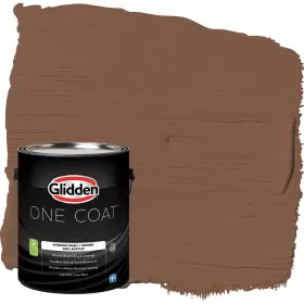 Glidden 191894842521 Interior Paint Primer Brown/spiced Cinnamon Coat Eggshell 1-gallon