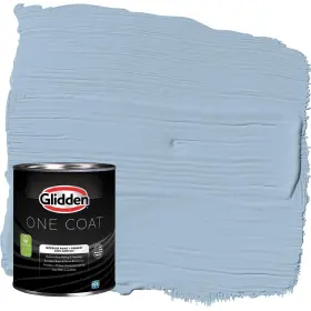 Glidden 191894843290 Interior Paint Primer Blue/heavenly Blue Coat Semi-gloss 1-quart
