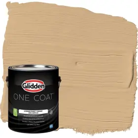 Glidden 191894847335 Interior Paint Primer Beige/cracker Bitz Coat Semi-gloss 1-gallon