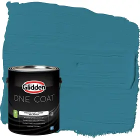 Glidden 191894848707 Interior Paint Primer Teal/aqua /adventure Coat Semi-glos