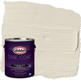 Glidden 191894849407 Exterior Paint Primer Greige/antique White Coat Flat 1-gallon