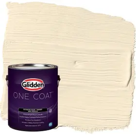 Glidden 191894920366 Exterior Paint Primer White/magnolia Blossom Coat Semi-gloss 1 Gallon