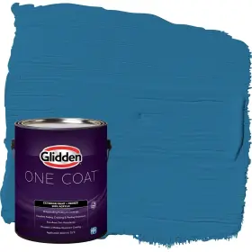 Glidden 191894932451 Exterior Paint Primer Teal/aqua /blue Oasis Coat Satin 1