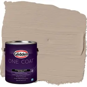 Glidden 191894933762 Exterior Paint Primer Brown/notorious Coat Flat 1-gallon
