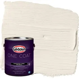 Glidden 191894933830 Exterior Paint Primer White/pearls And Lace Coat Flat 1 Gallon