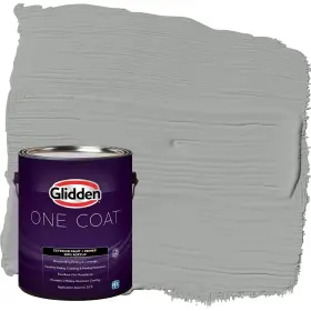 Glidden 191894934127 Exterior Paint Primer Gray/stepping Stone Coat Flat 1-gallon