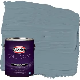 Glidden 191894936213 Exterior Paint Primer Blue/chalky Blue Coat Flat 1-gallon