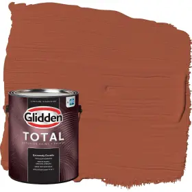 Glidden 191894936268 Exterior Paint Primer Red/cinnabar Coat Flat 1-gallon