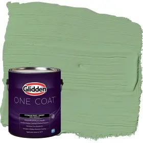 Glidden 191894936763 Exterior Paint Primer Green/pear Cactus One Coat Flat 1-gallon