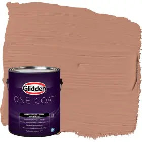 Glidden 191894937043 Exterior Paint Primer Orange/terrazzo Tan One Coat Flat 1-gallon
