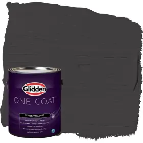 Glidden 191894938293 Exterior Paint Primer Black/black Coat Flat 1-gallon