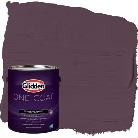 Glidden 191894938712 Exterior Paint Primer Purple/purple Basil Coat Flat 1-gallon