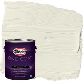 Glidden 191894939191 White/off-white Exterior Paint - Colonial White 1 Gallon Satin Coat