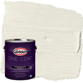 Glidden 191894939320 Exterior Paint Primer White/enduring Ice Coat Satin 1 Gallon