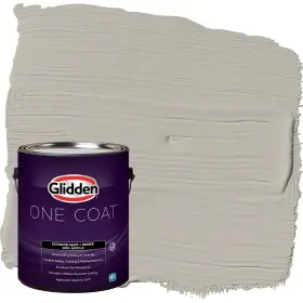 Glidden 191894939405 Exterior Paint Primer Gray/ghost Writer Coat Satin 1-gallon