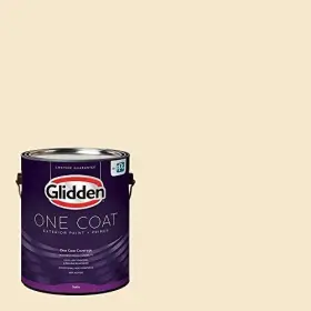 Glidden 191894939641 Exterior Paint Primer White/magnolia Blossom Coat Satin 1 Gallon