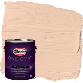 Glidden 191894939870 Exterior Paint Primer Peach/peach Darling Coat Satin 1-gallon