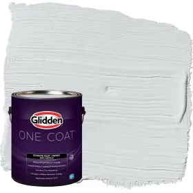 Glidden 191894940142 Exterior Paint Primer White/spring Thaw Coat Satin 1 Gallon