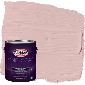 Glidden 191894940180 Exterior Paint Primer Pink/strawflower Coat Satin 1-gallon