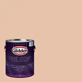 Glidden 191894940265 Exterior Paint Primer Peach/tantalizing Tan Coat Satin 1-gallon