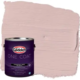 Glidden 191894940289 Exterior Paint Primer Pink/tea Time Coat Satin 1-gallon