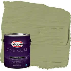 Glidden 191894942436 Exterior Paint Primer Sage/dill Coat Satin 1-gallon