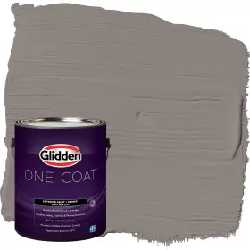 Glidden 191894942504 Exterior Paint Primer Gray/elephant Gray Coat Satin 1-gallon