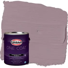 Glidden 191894942573 Exterior Paint Primer Purple/gothic Amethyst Coat Satin 1-gallon