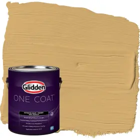 Glidden 191894942733 Exterior Paint Primer Beige/more Maple Coat Satin 1-gallon