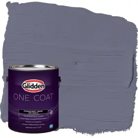 Glidden 191894942764 Exterior Paint Primer Purple/old Mill Blue One Coat Satin 1-gallon