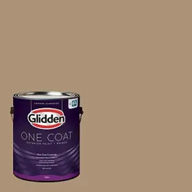Glidden 191894942924 Exterior Paint Primer Brown/sauteed Coat Satin 1-gallon