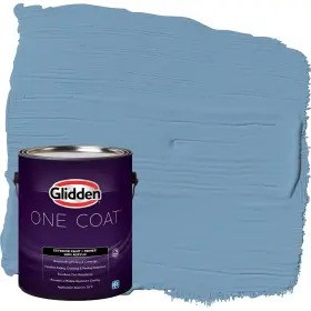 Glidden 191894943136 Exterior Paint Primer Blue/walden Pond Coat Satin 1-gallon