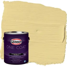 Glidden 191894943143 Exterior Paint Primer Yellow /wayward Wind Coat Satin 1