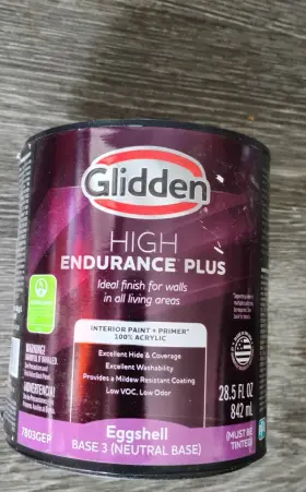 Glidden 191894944478 Interior Paint And Primer Eggshell White 1 Quart Base 3 Neutral