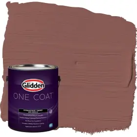 Glidden 191894966838 Exterior Paint Primer Red/raspberry Truffle One Coat Semi-gloss 1-gallon