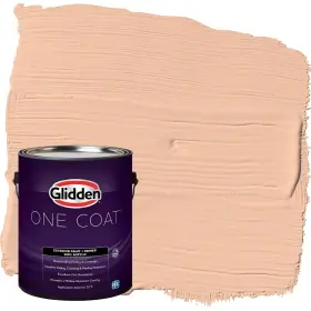 Glidden 191894966890 Exterior Paint Primer Peach/siesta Coat Semi-gloss 1-gallon