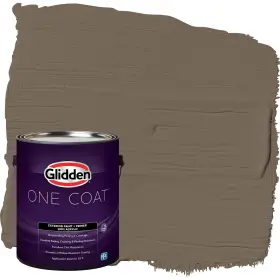 Glidden 191894968429 Exterior Paint Primer Greige/curlew Coat Semi-gloss 1-gallon