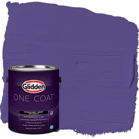 Glidden 191894968443 Exterior Paint Primer Purple/eggplant Coat Semi-gloss 1-gallon